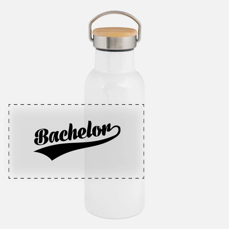 Bachelor Gourde isotherme avec bouchon en bambou