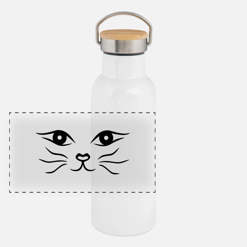 Panorama Thermosflasche mit Bambusdeckel
