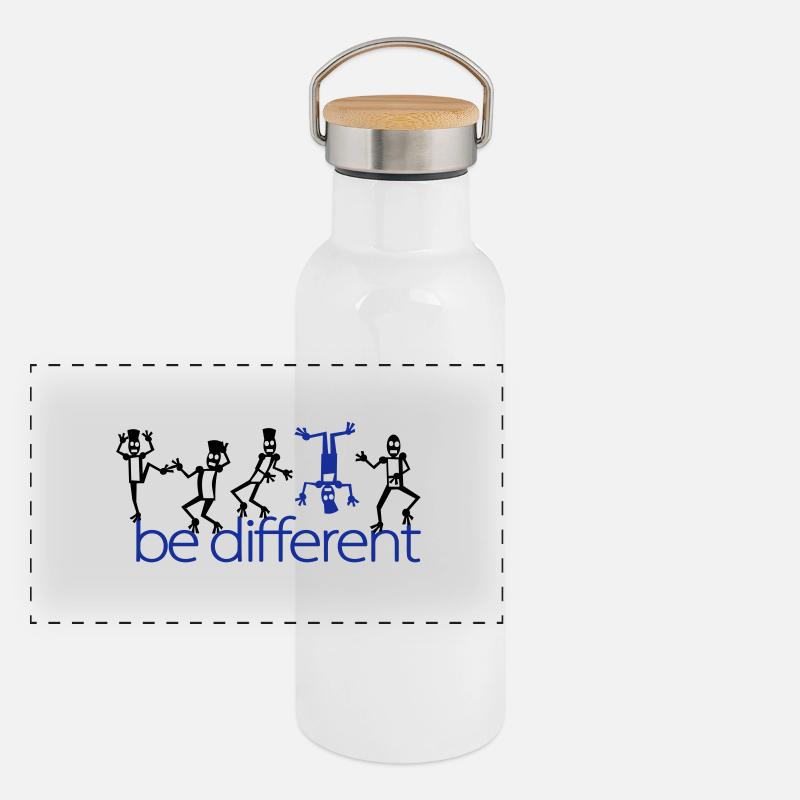 be different (2c) Panoramic Thermal Bottle with Bamboo Lid