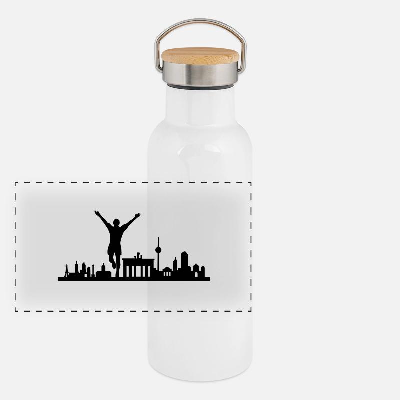 Berlin Jogger Panorama Thermosflasche mit Bambusdeckel