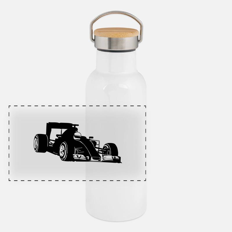 Formela One Racing Gourde isotherme avec bouchon en bambou