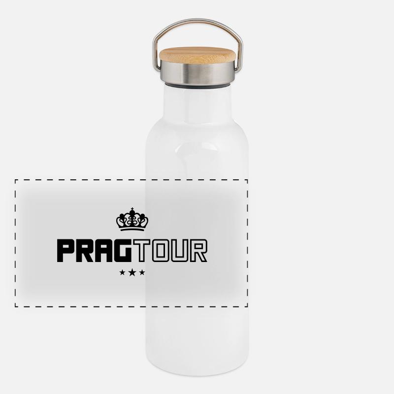 prag tour Panorama Thermosflasche mit Bambusdeckel