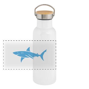 hai - Panorama Thermosflasche mit Bambusdeckel - Weiß - Vorne