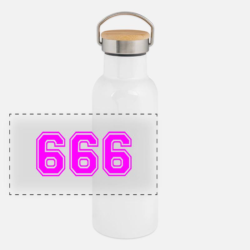 666 Panoramic Thermal Bottle with Bamboo Lid