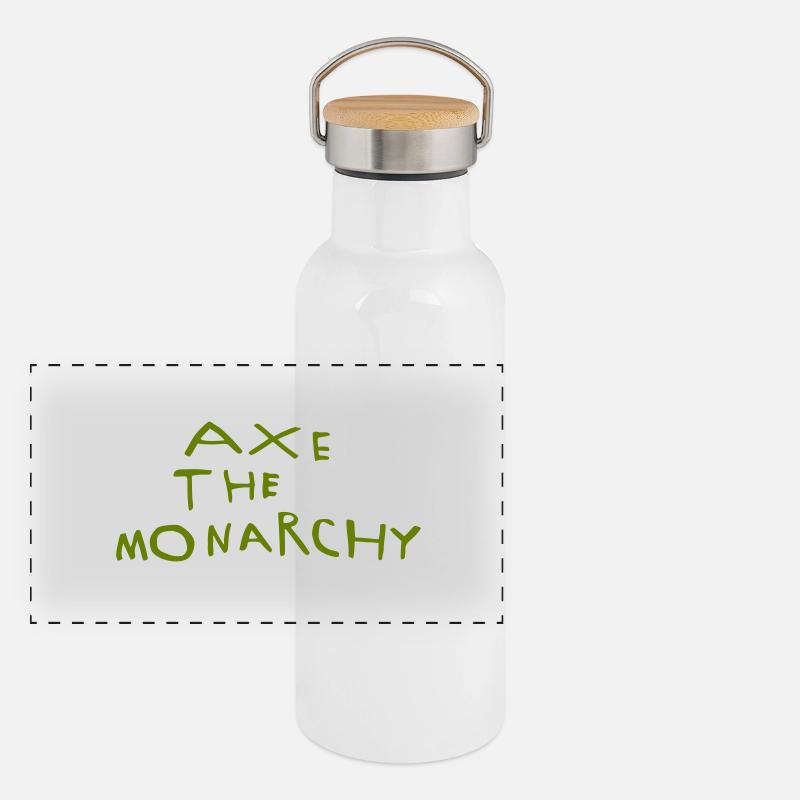 Hache la monarchie Gourde isotherme avec bouchon en bambou