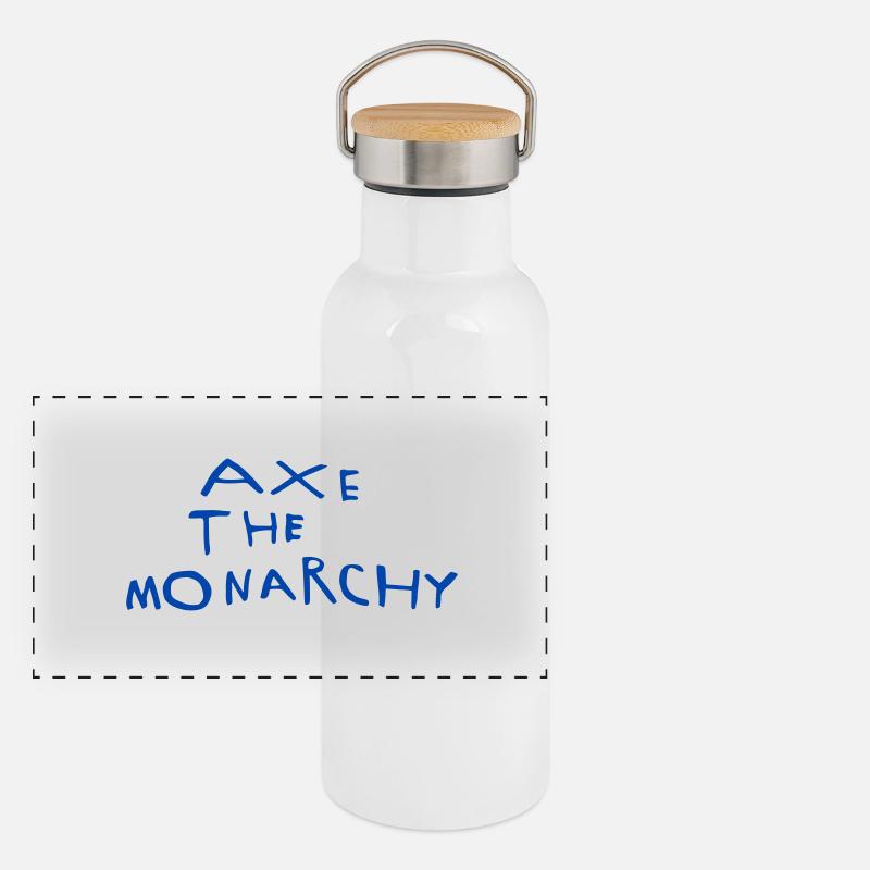 Hache la monarchie Gourde isotherme avec bouchon en bambou