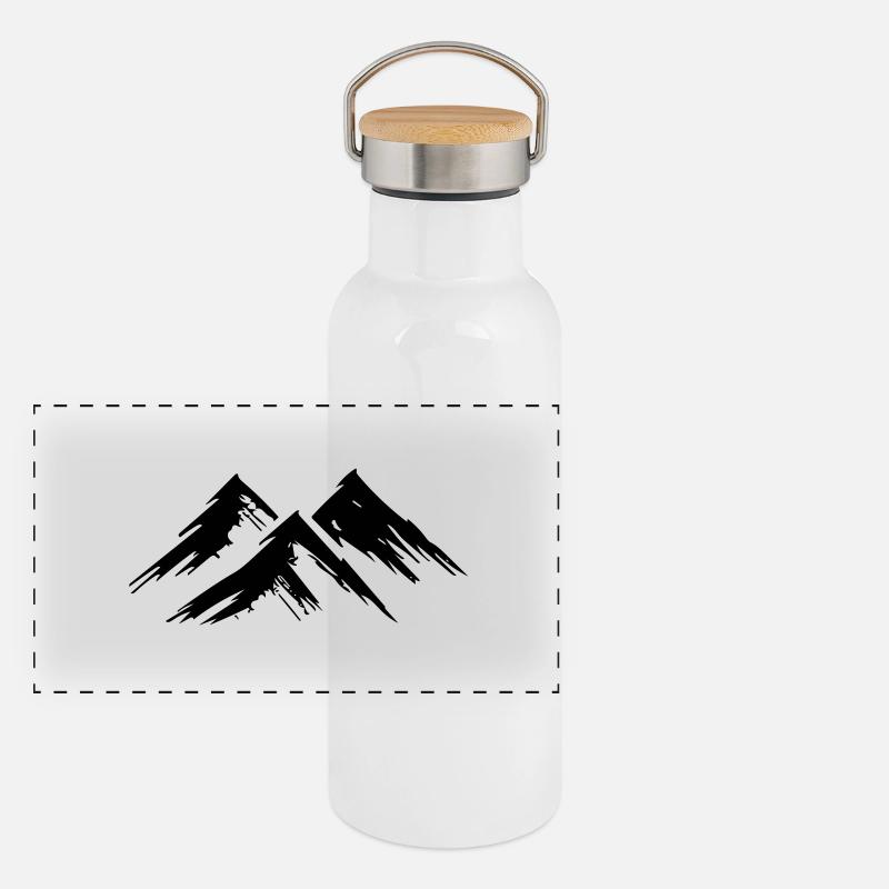 mountain Panoramic Thermal Bottle with Bamboo Lid