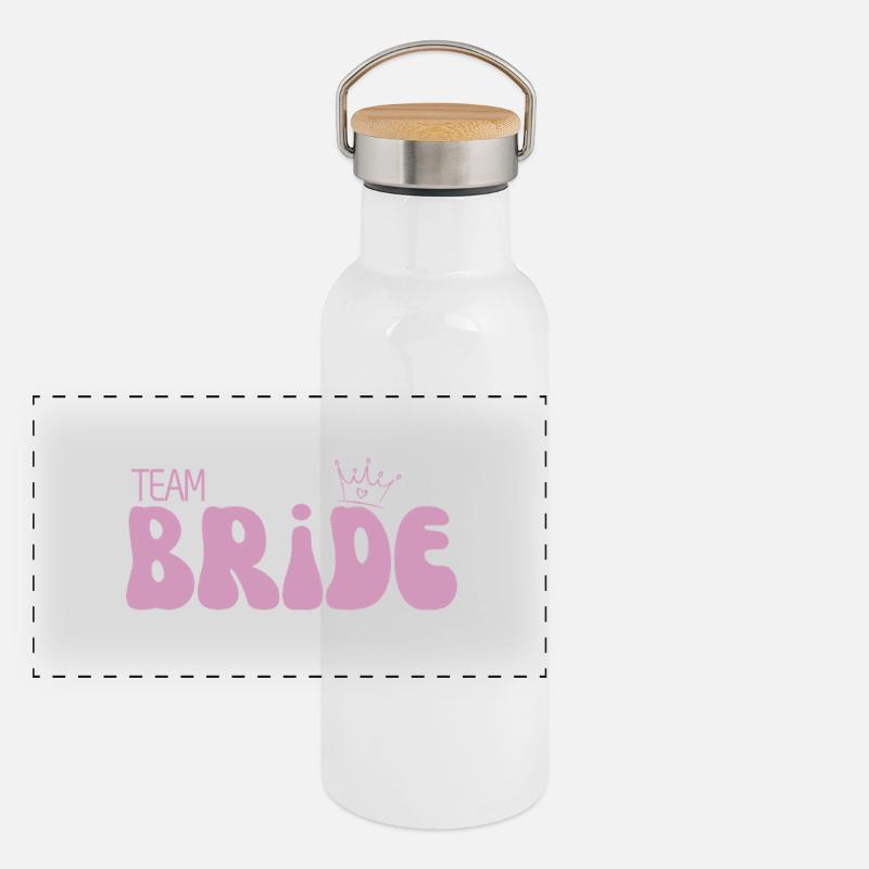 Team Bride Panorama Thermosflasche mit Bambusdeckel