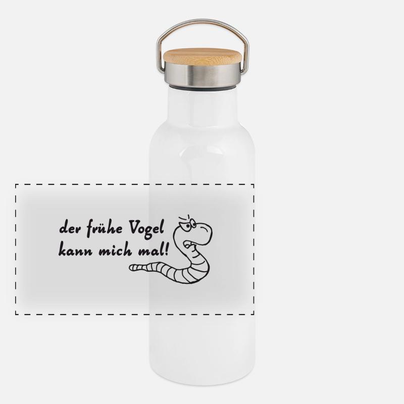 les lève-tôt Gourde isotherme avec bouchon en bambou