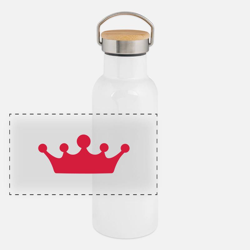 Crown Panorama Thermosflasche mit Bambusdeckel