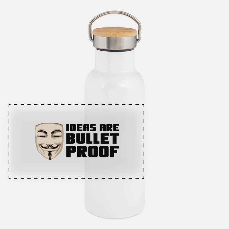 Mask - bulletproof Panorama Thermosflasche mit Bambusdeckel