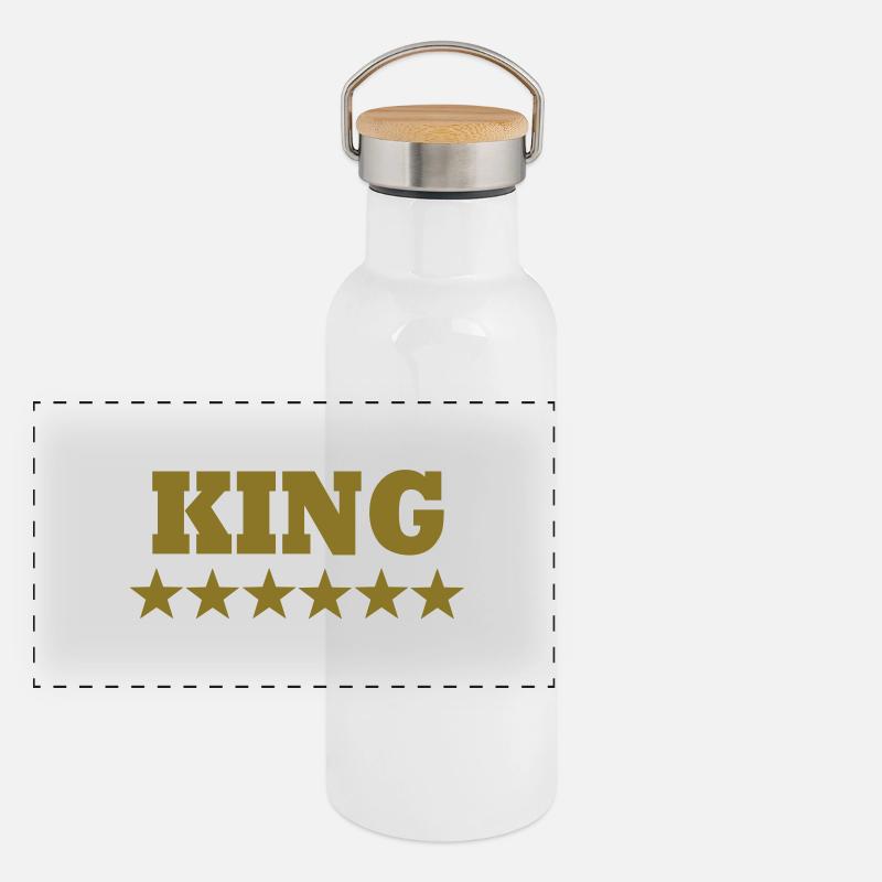 King Panorama Thermosflasche mit Bambusdeckel