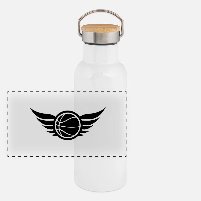 basketball_logo_2_f1 Panoramic Thermal Bottle with Bamboo Lid