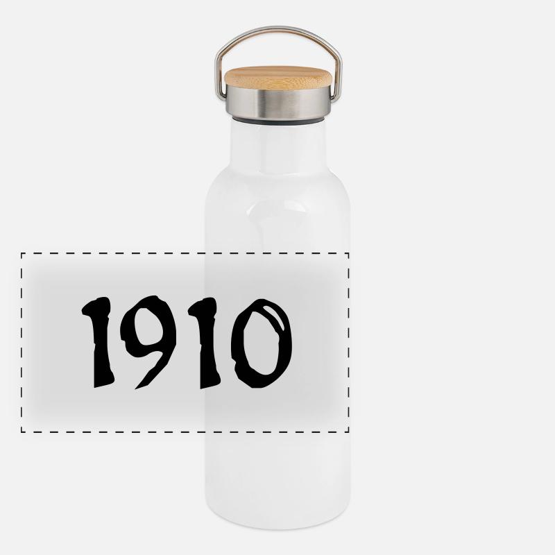 Panorama Thermosflasche mit Bambusdeckel