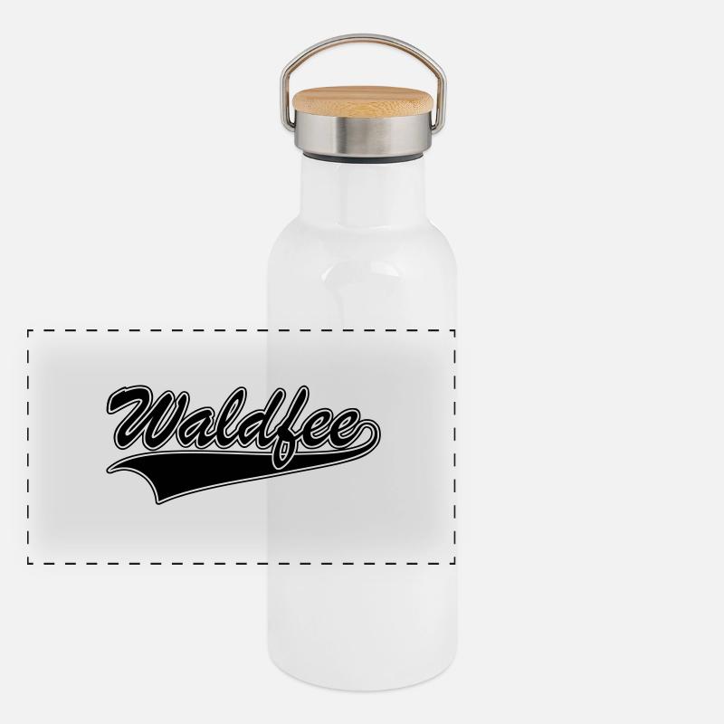 Waldfee Panorama Thermosflasche mit Bambusdeckel