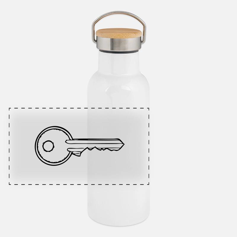 key Panoramic Thermal Bottle with Bamboo Lid