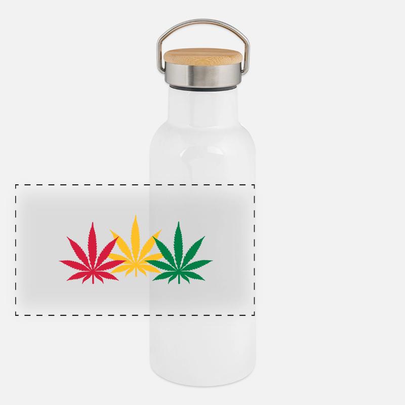 Marihuana Gourde isotherme avec bouchon en bambou