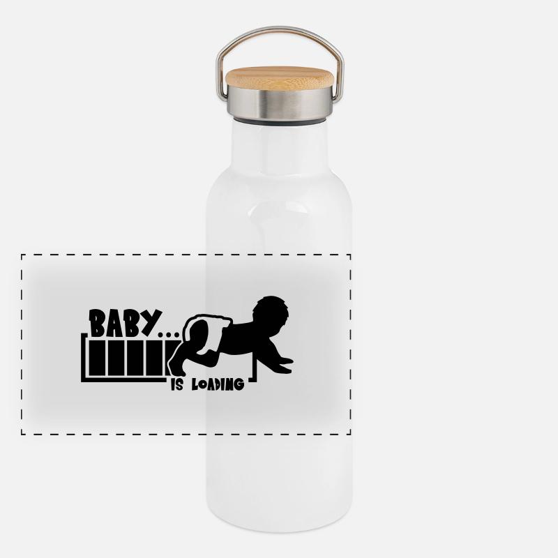 Baby Is Loading Panoramic Thermal Bottle with Bamboo Lid