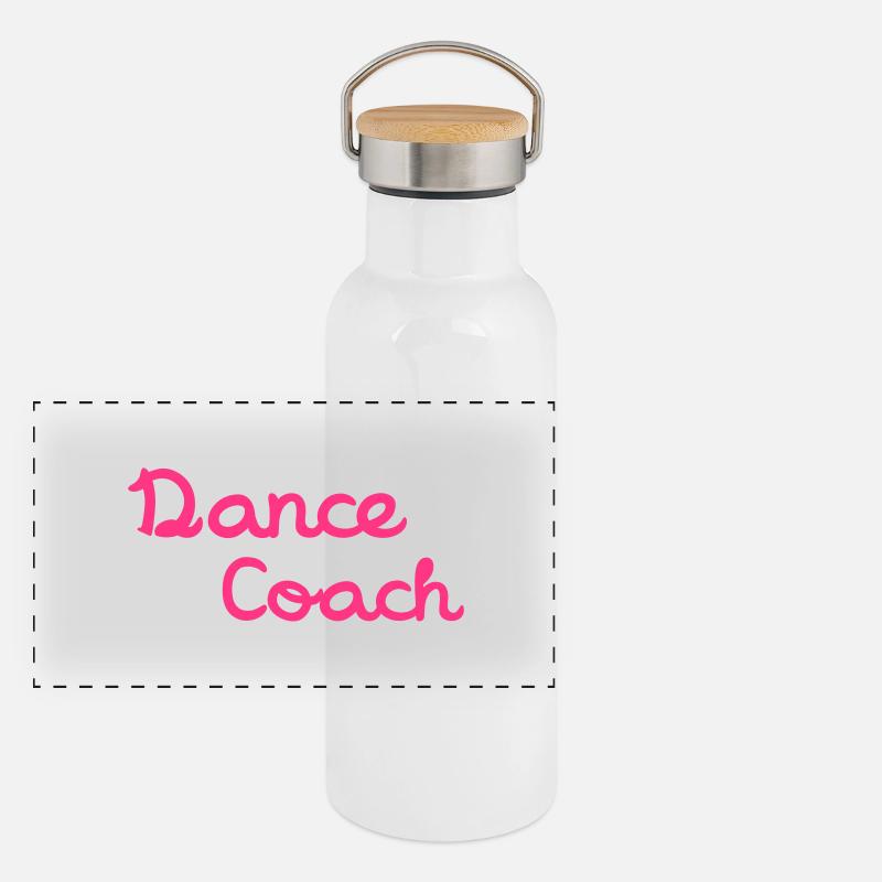 Dance Coach Gourde isotherme avec bouchon en bambou