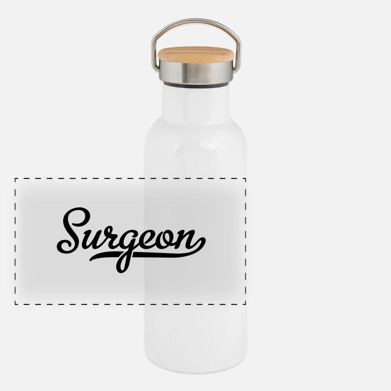 Chirurg Panorama Thermosflasche mit Bambusdeckel