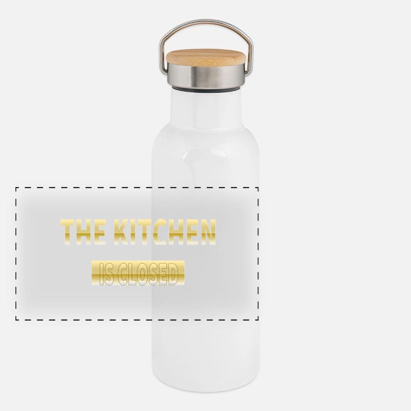 Küche Panorama Thermosflasche mit Bambusdeckel
