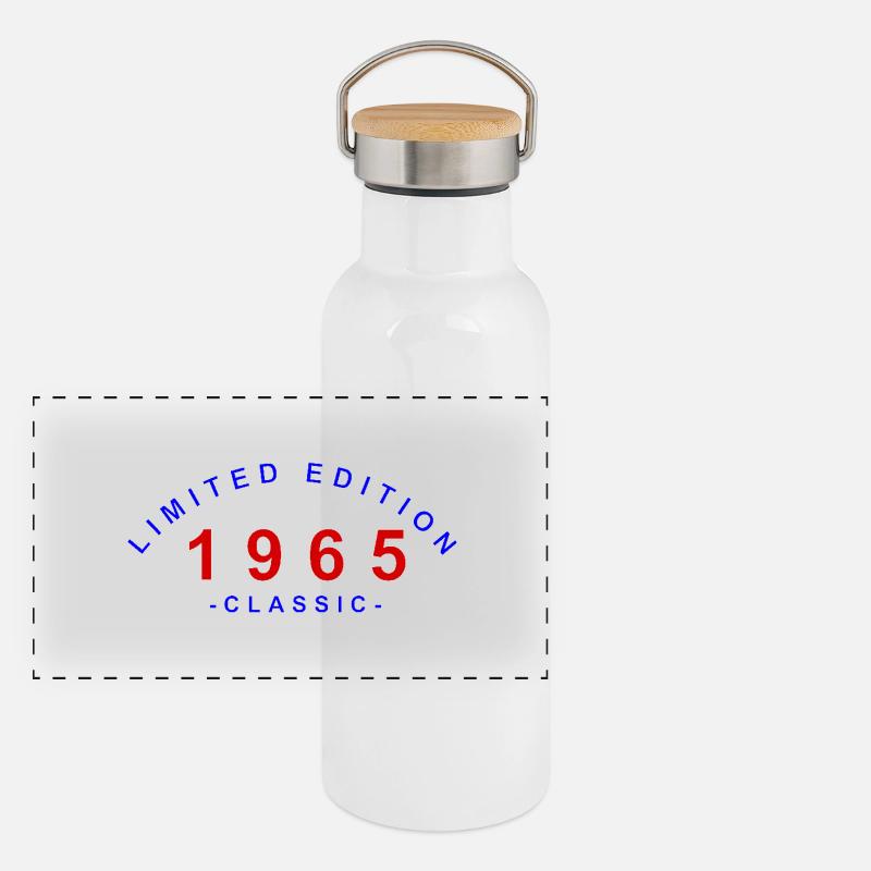 1965, Limited Edition Panorama Thermosflasche mit Bambusdeckel