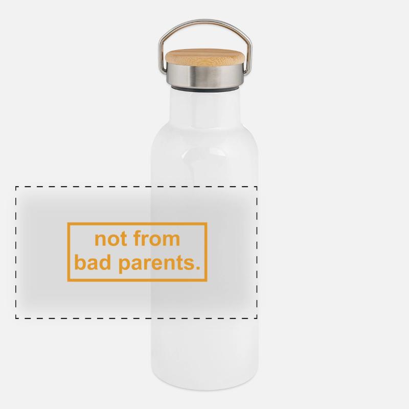not from bad parents Panoramic Thermal Bottle with Bamboo Lid