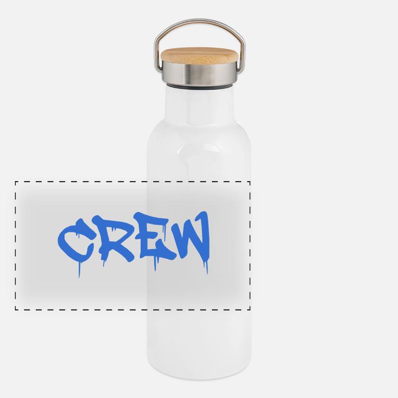 crew Panorama Thermosflasche mit Bambusdeckel