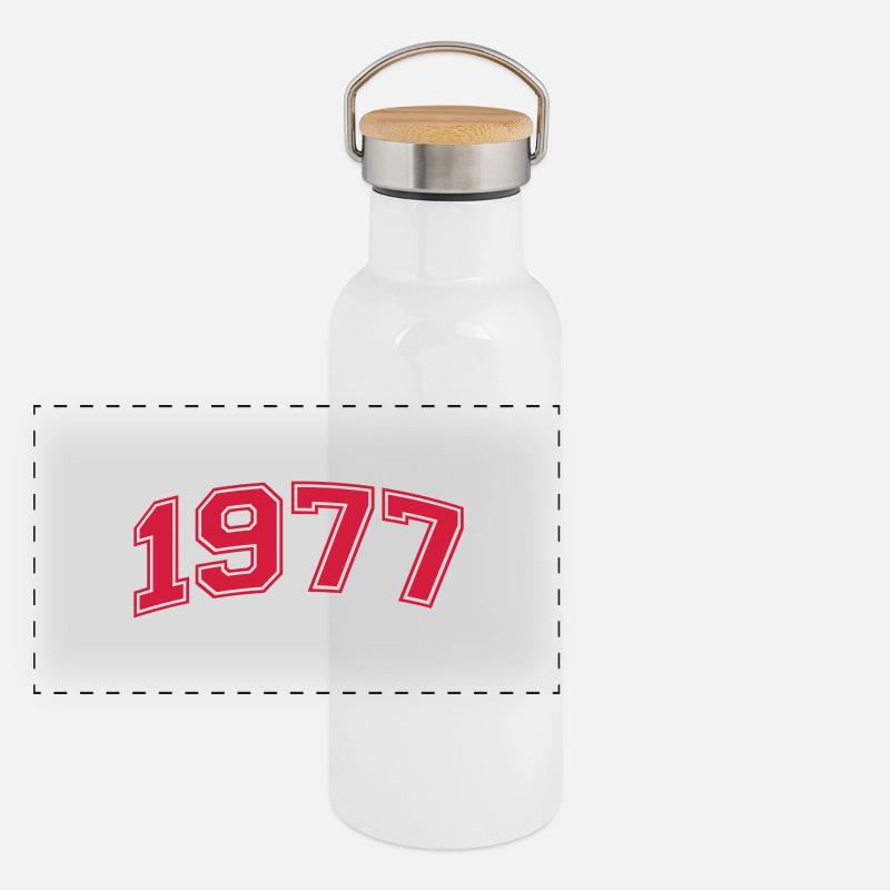 1977 Gourde isotherme avec bouchon en bambou