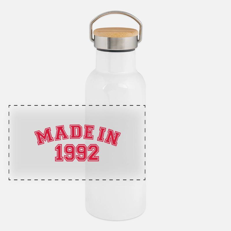 1992 Panorama Thermosflasche mit Bambusdeckel