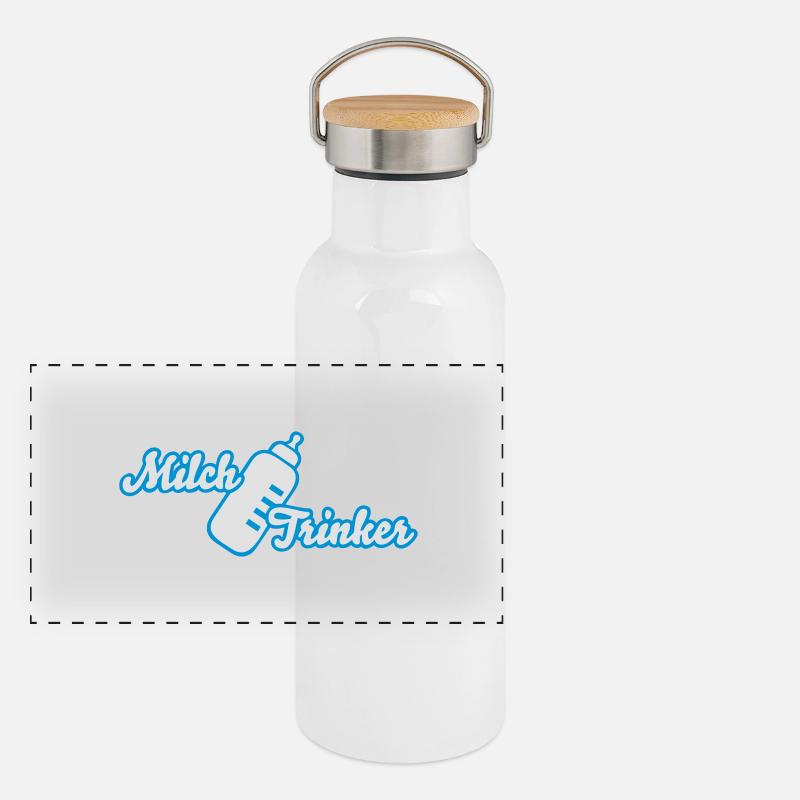 milchtrinker_boy Panorama Thermosflasche mit Bambusdeckel