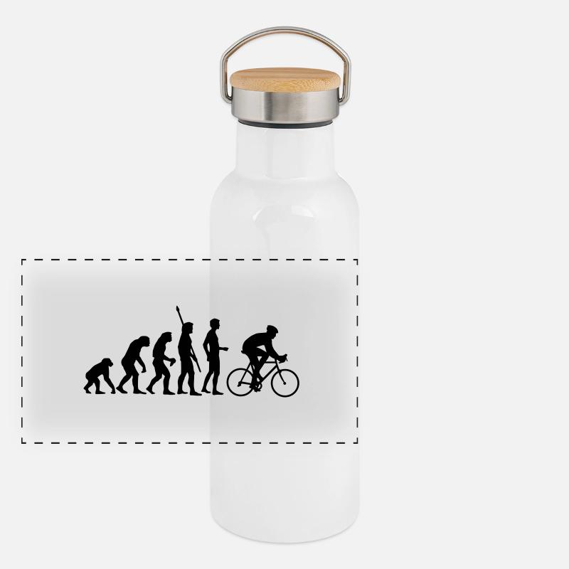 Panorama Thermosflasche mit Bambusdeckel