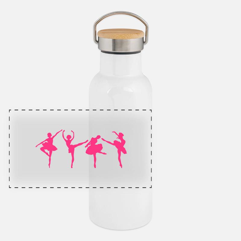 danseuse ballet dancer17 Gourde isotherme avec bouchon en bambou