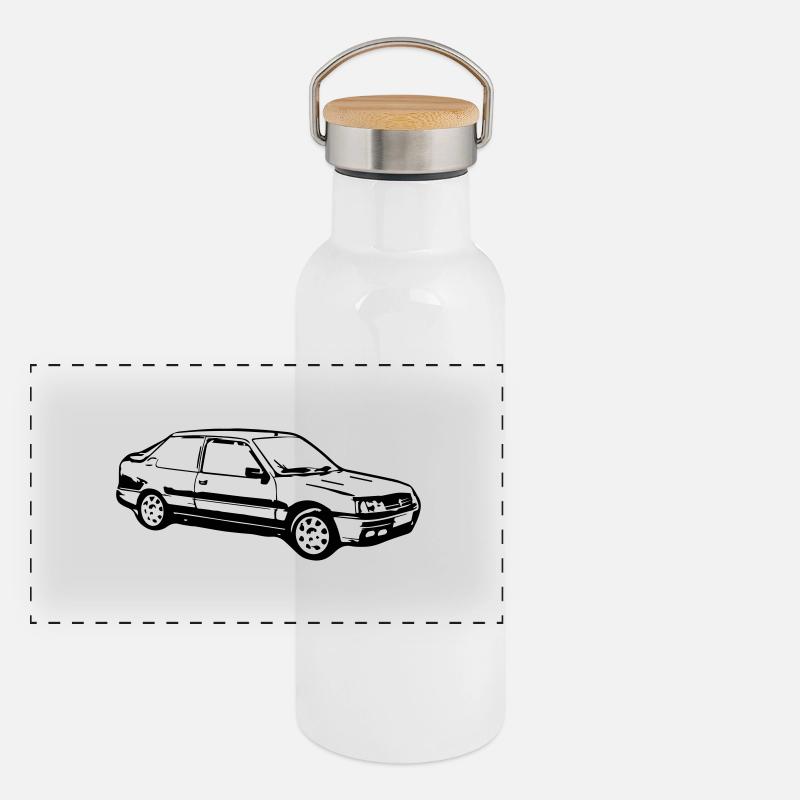 309- Gourde isotherme avec bouchon en bambou