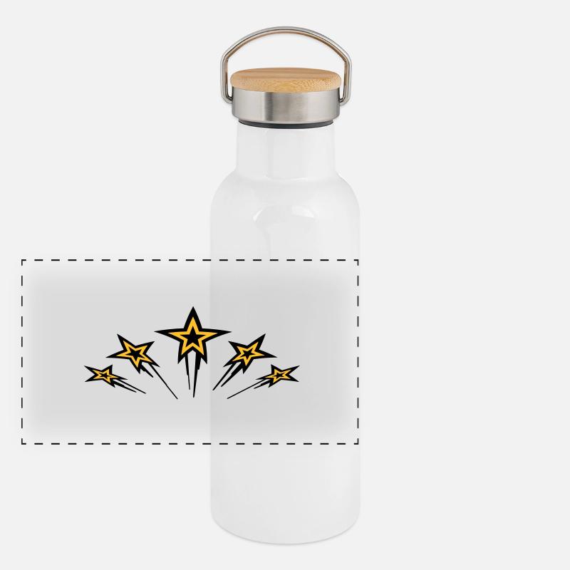 flying_stars Panorama Thermosflasche mit Bambusdeckel