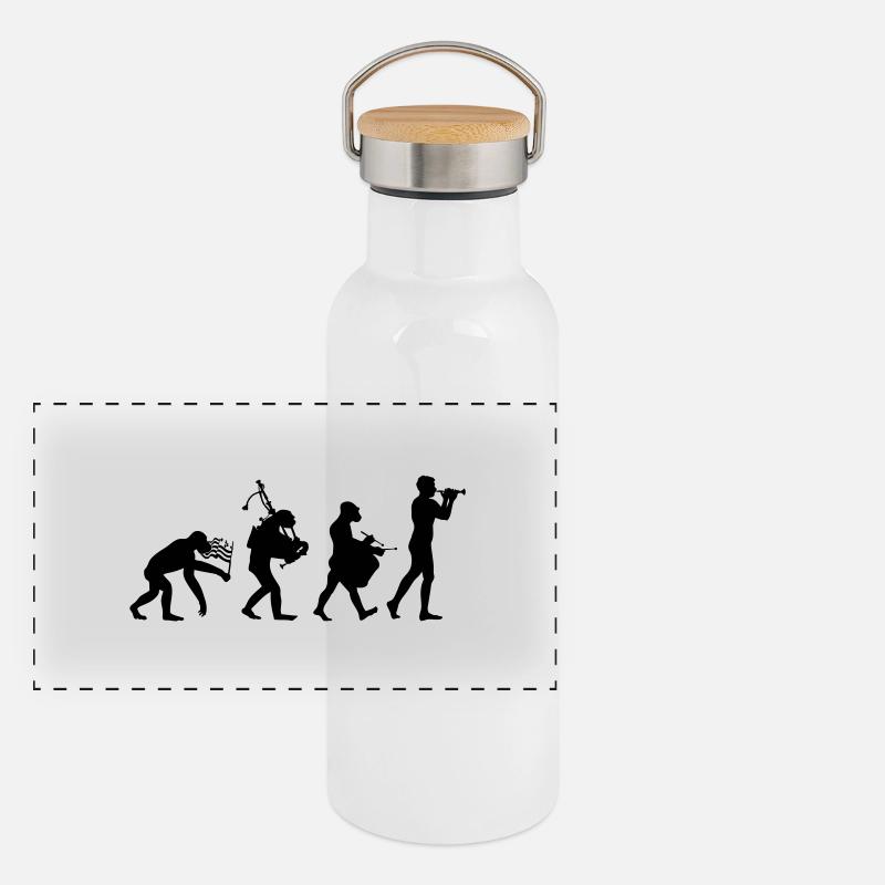 Bombarde Gourde isotherme avec bouchon en bambou