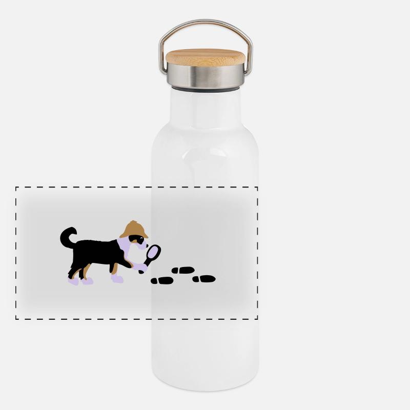 Mantrailer Gingi Vektor Panorama Thermosflasche mit Bambusdeckel