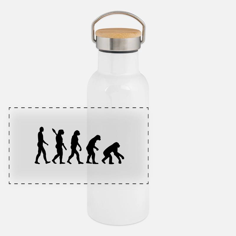 Panorama Thermosflasche mit Bambusdeckel