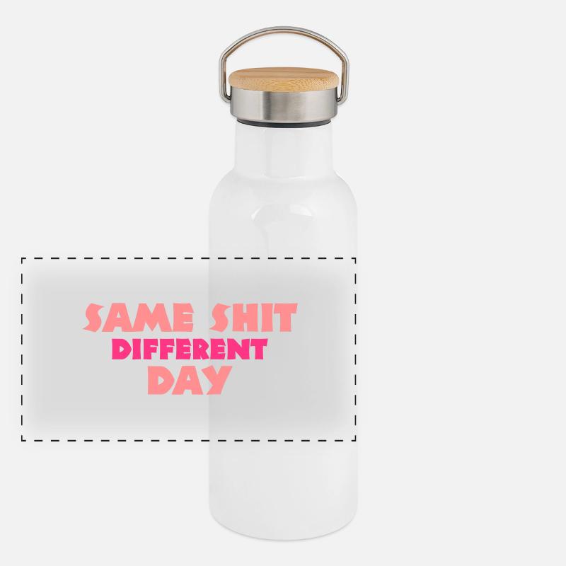 funny Panoramic Thermal Bottle with Bamboo Lid