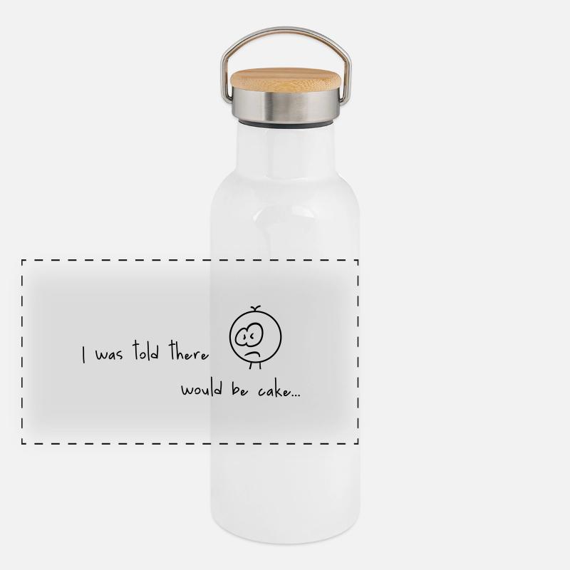 cake lover Panoramic Thermal Bottle with Bamboo Lid