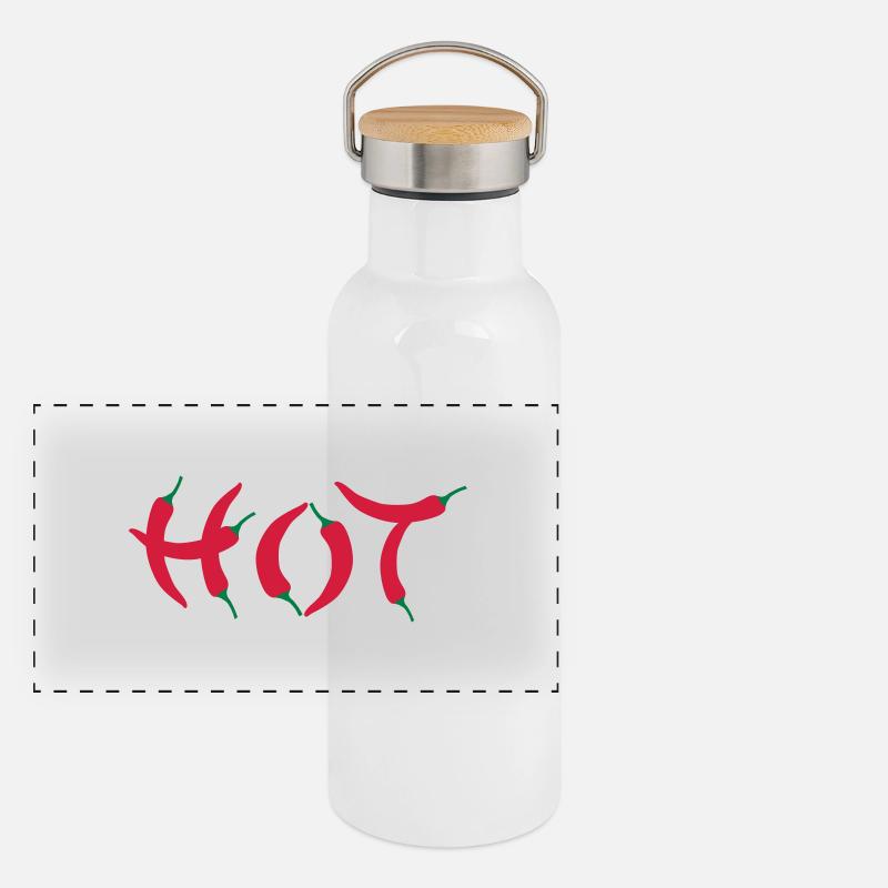 Hot Panoramic Thermal Bottle with Bamboo Lid