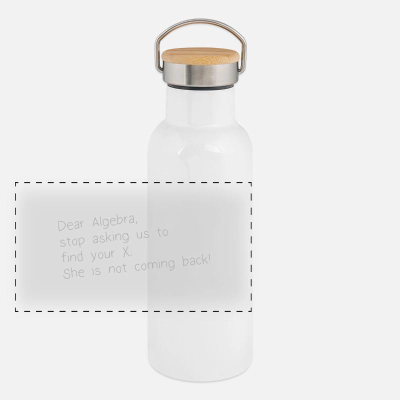 DEAR ALGEBRA Panoramic Thermal Bottle with Bamboo Lid