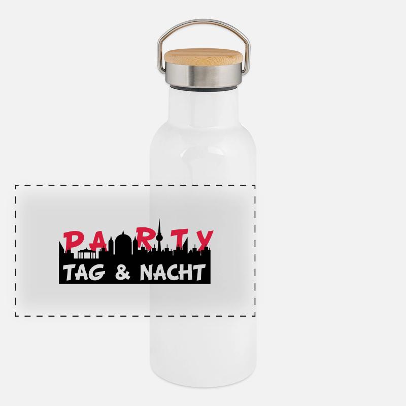 party2 Panorama Thermosflasche mit Bambusdeckel