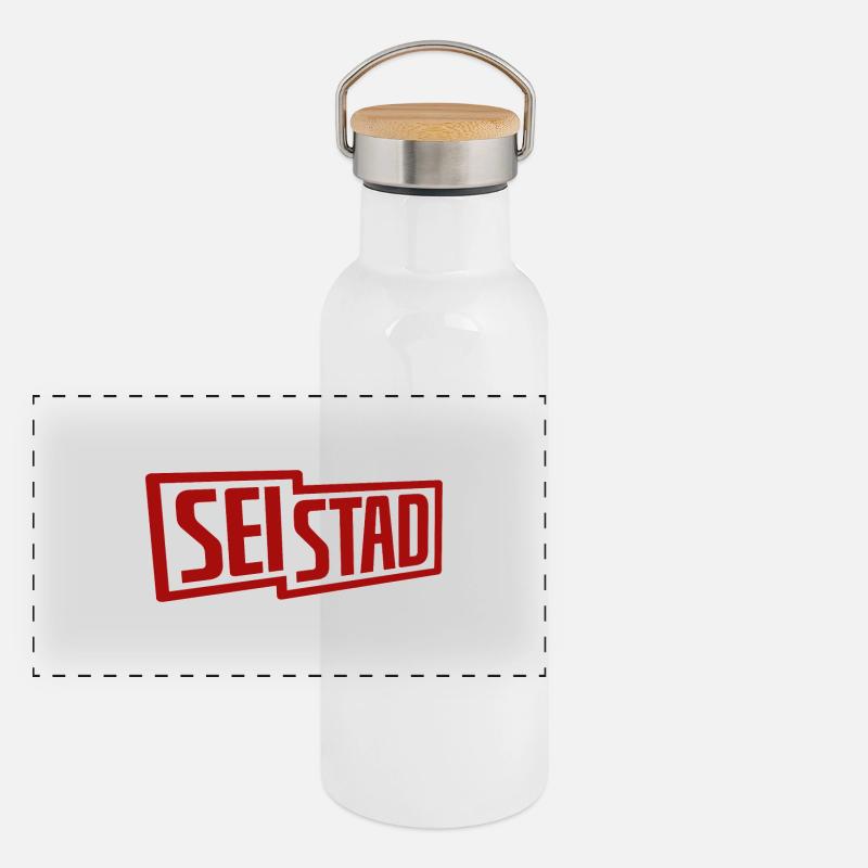 SEi stad Panorama Thermosflasche mit Bambusdeckel