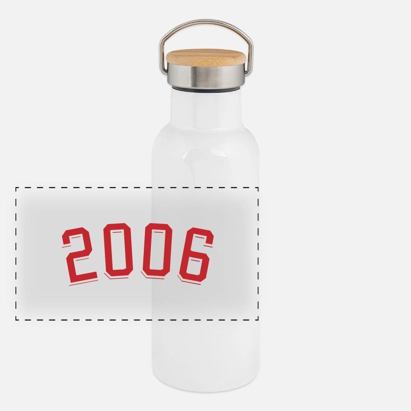Année de naissance sport 2006 Gourde isotherme avec bouchon en bambou