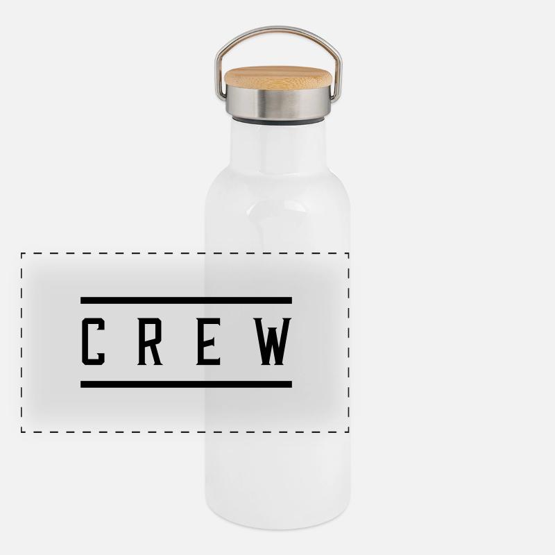 crew Panorama Thermosflasche mit Bambusdeckel