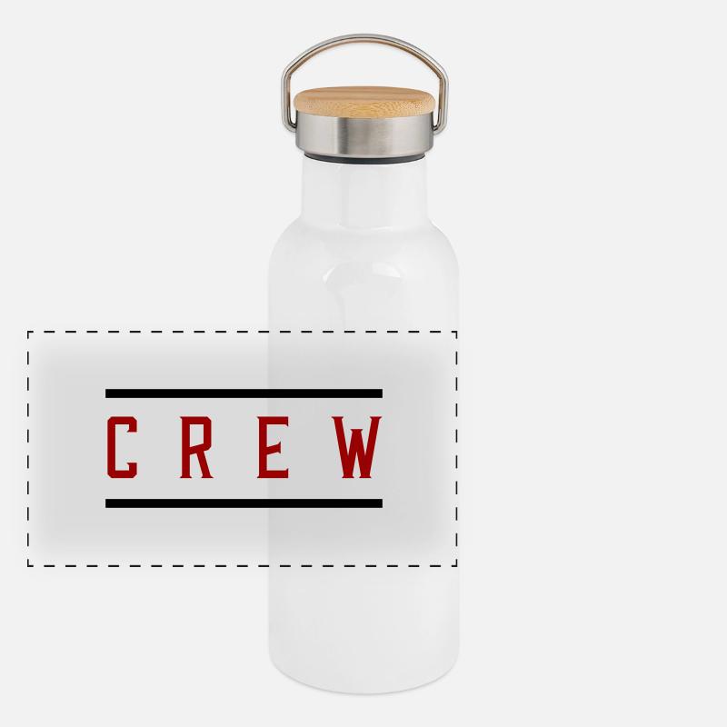 crew Panorama Thermosflasche mit Bambusdeckel