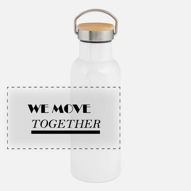 WE MOVE Panoramic Thermal Bottle with Bamboo Lid