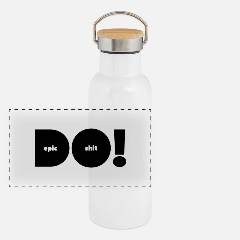 do epic shit alternativ Panorama Thermosflasche mit Bambusdeckel