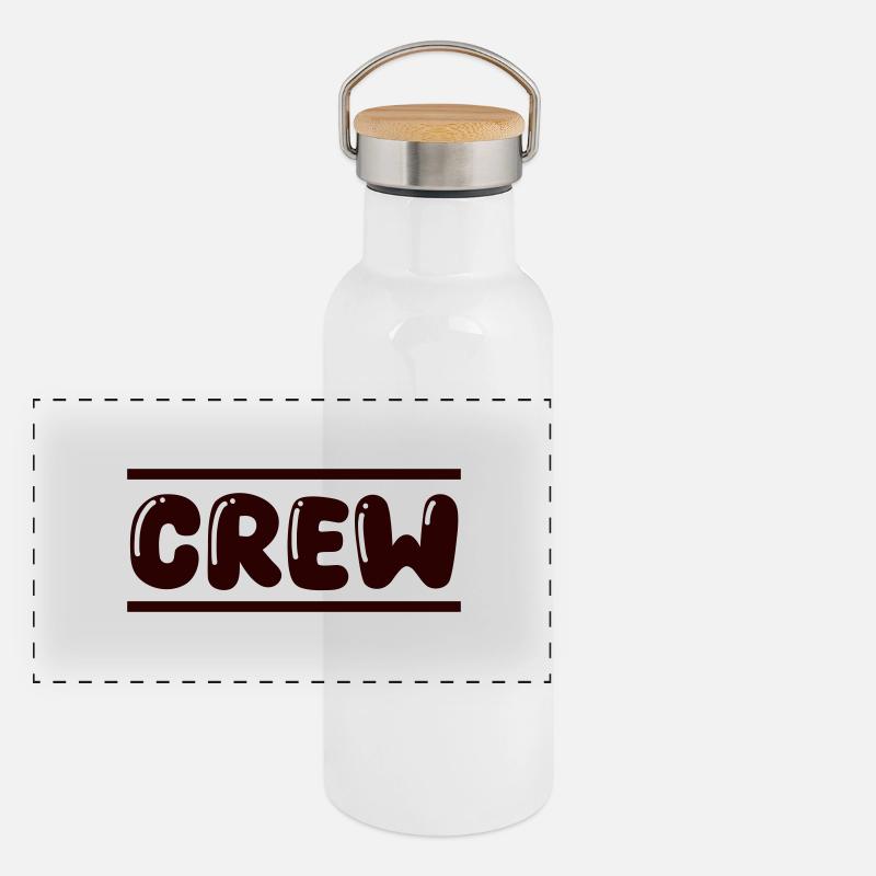 crew Panoramic Thermal Bottle with Bamboo Lid